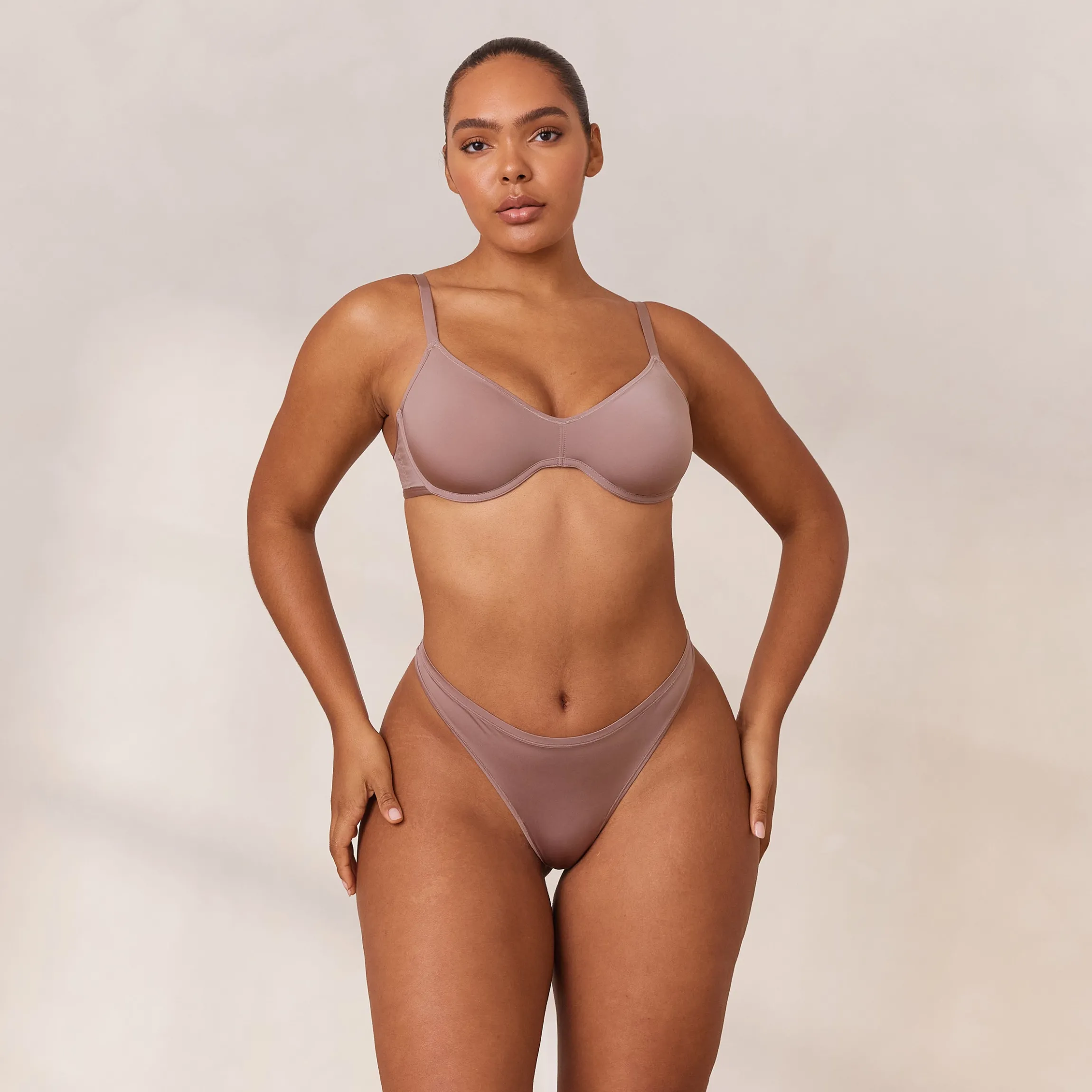 Barely There Plunge BH - Mauve