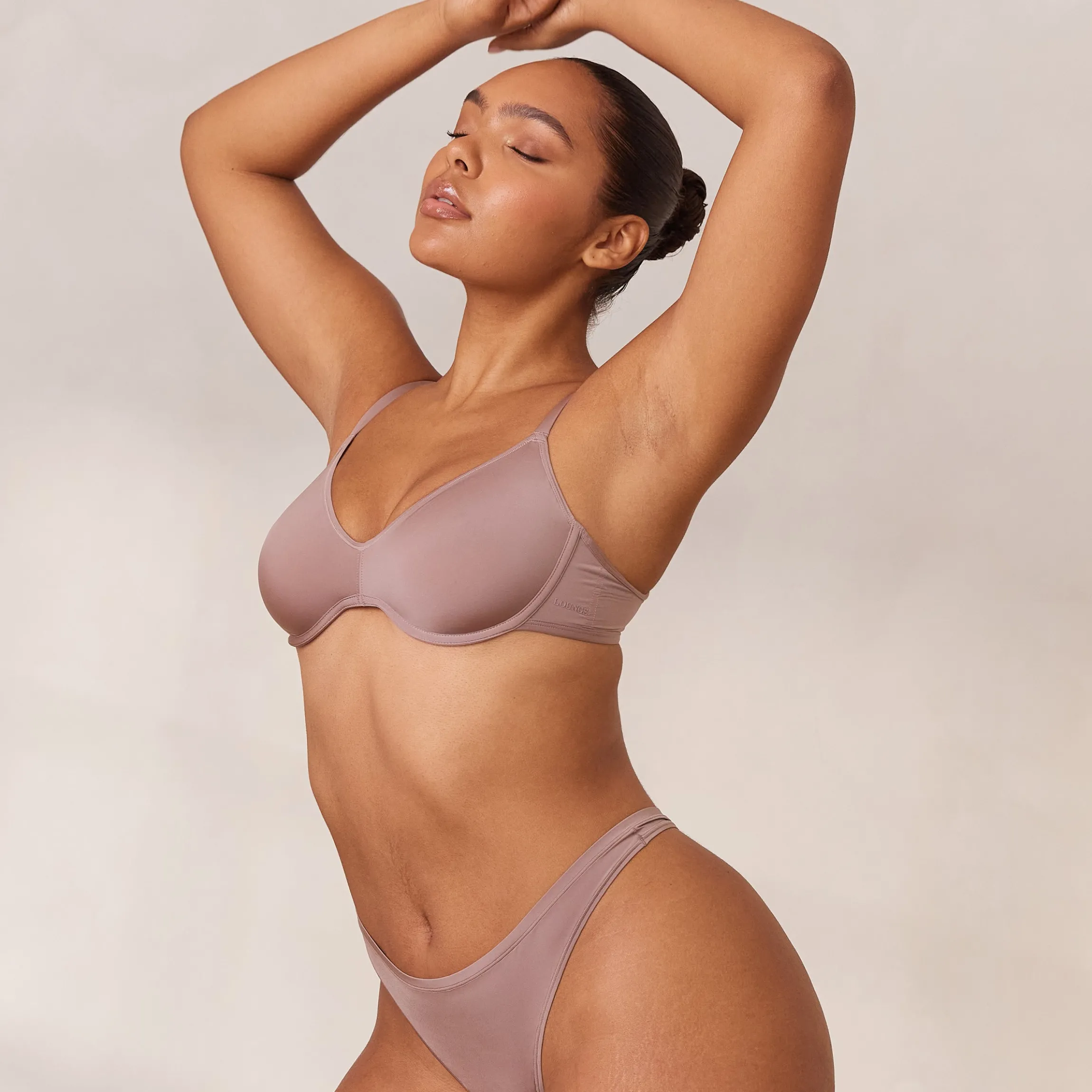Barely There Plunge BH - Mauve