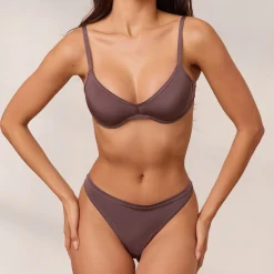 Barely There Plunge BH - Violetbrun