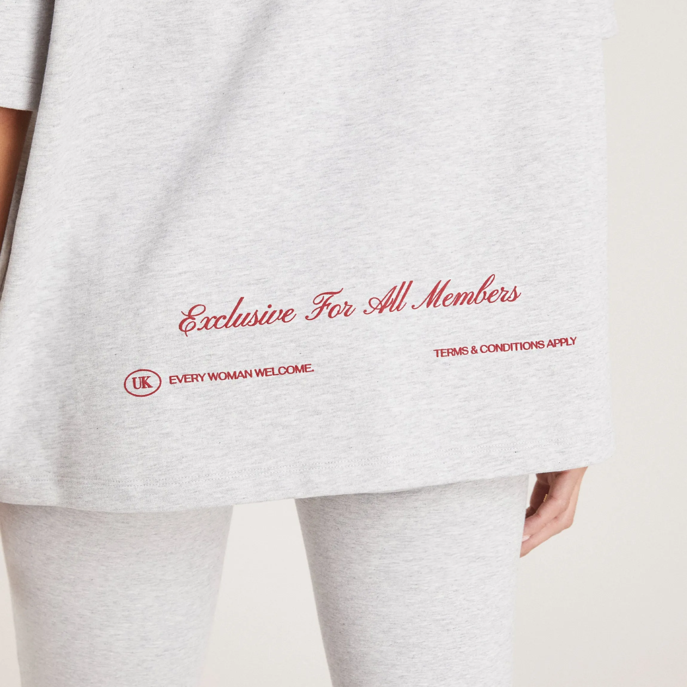 Boxy T-Shirt - Grå Marl