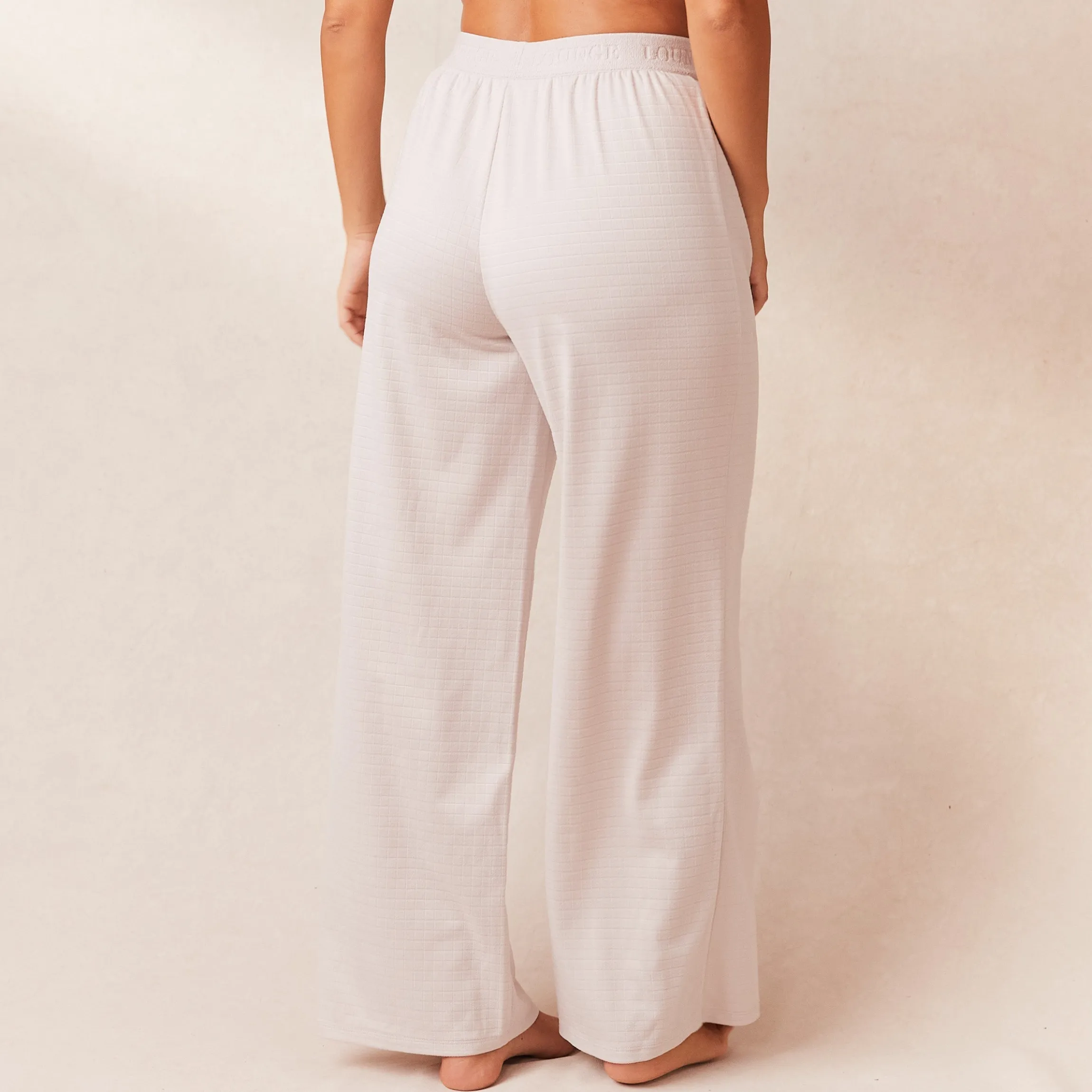 Classic Fleece Oversized Pyjamabukser - Creme