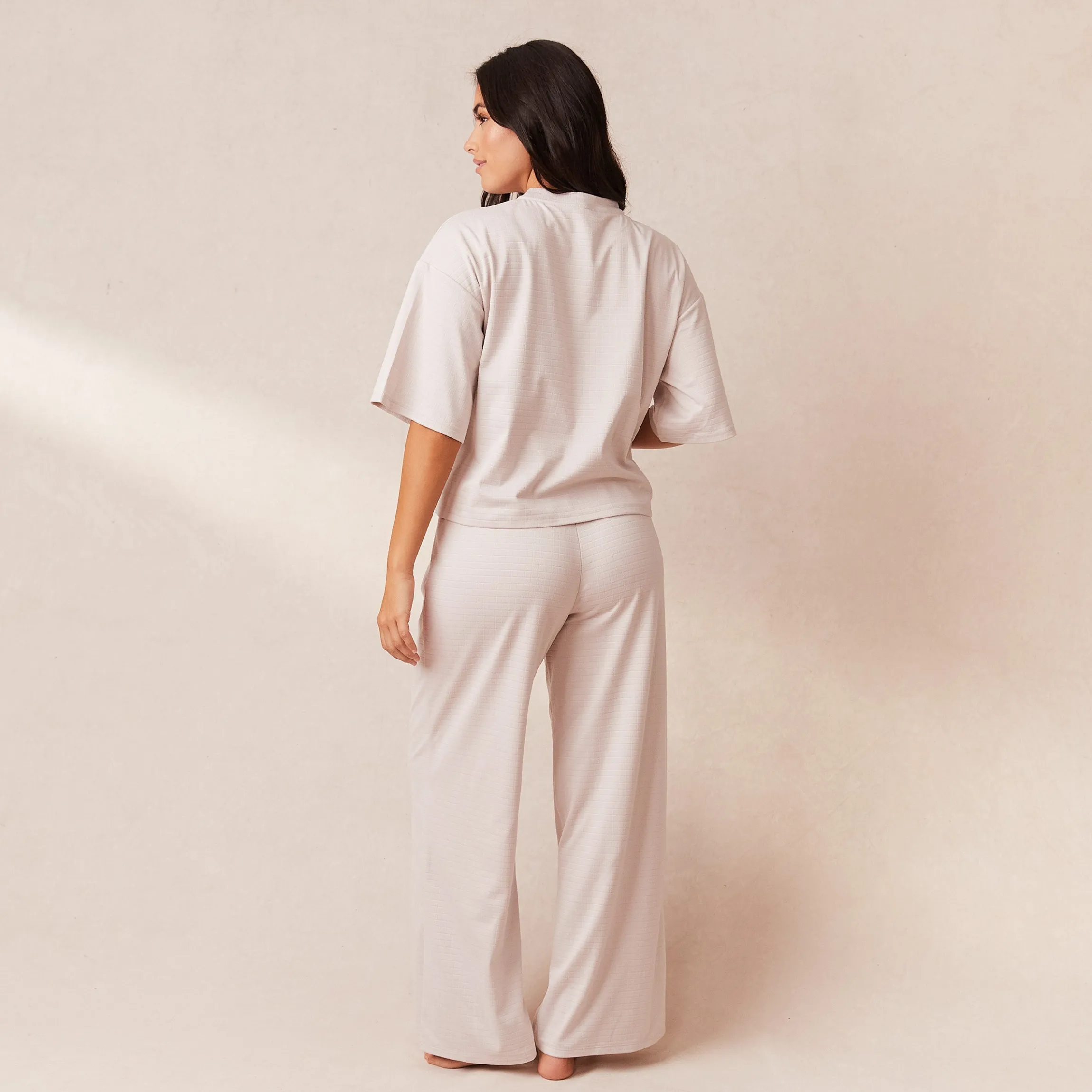 Classic Fleece Oversized Pyjamabukser - Creme