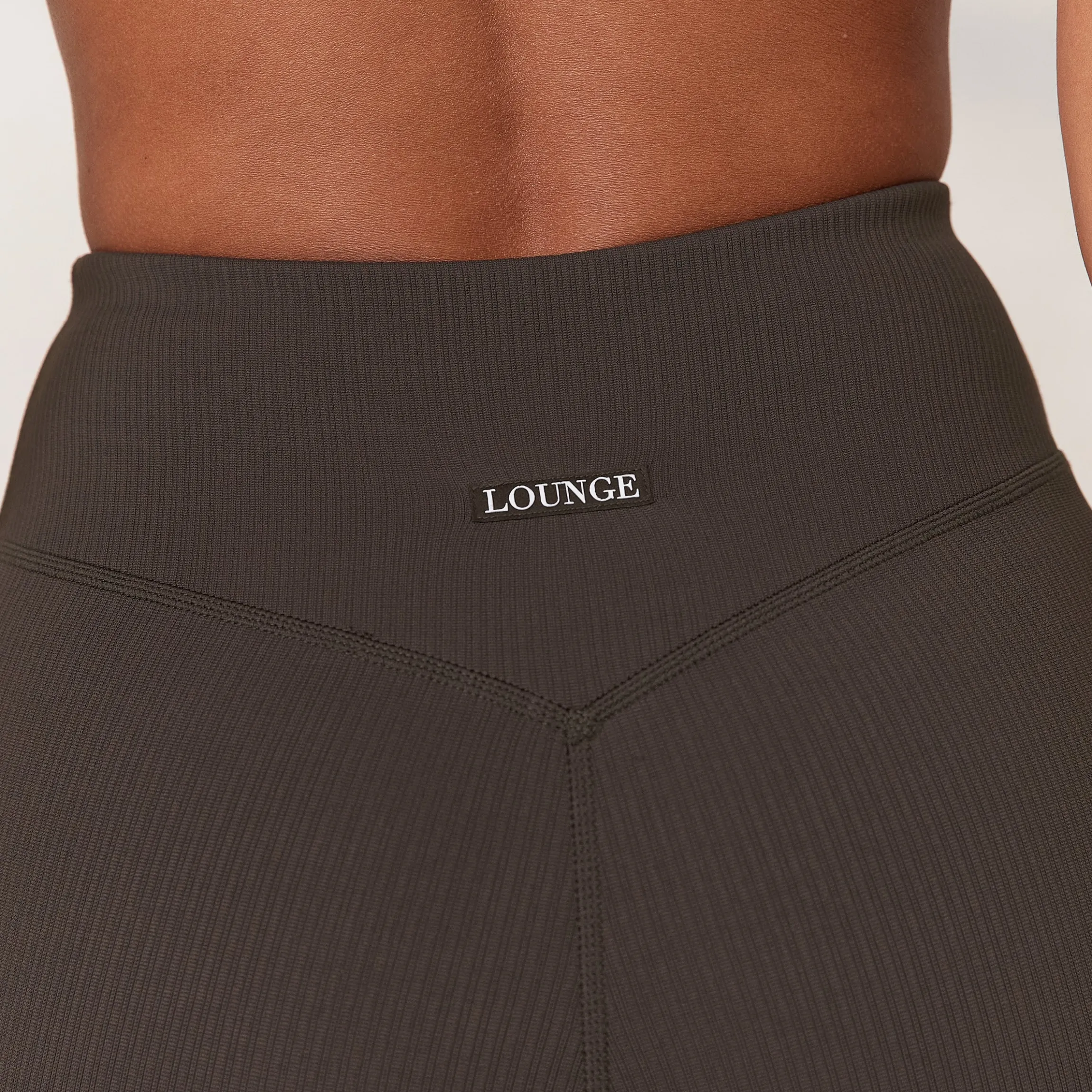 Cosy Ribbede Leggings - Espresso