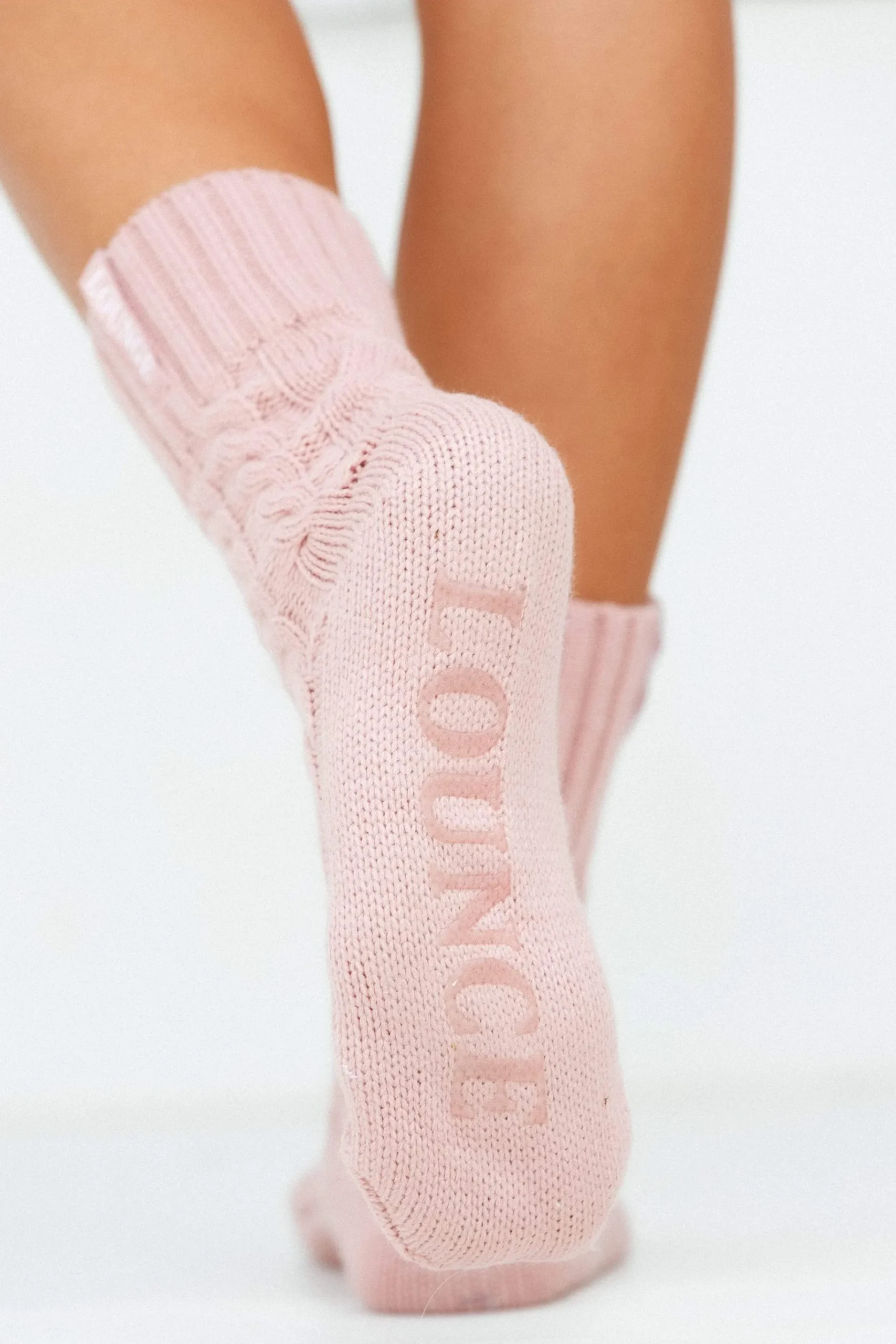 Cosy Strikkede Strømper - Pink