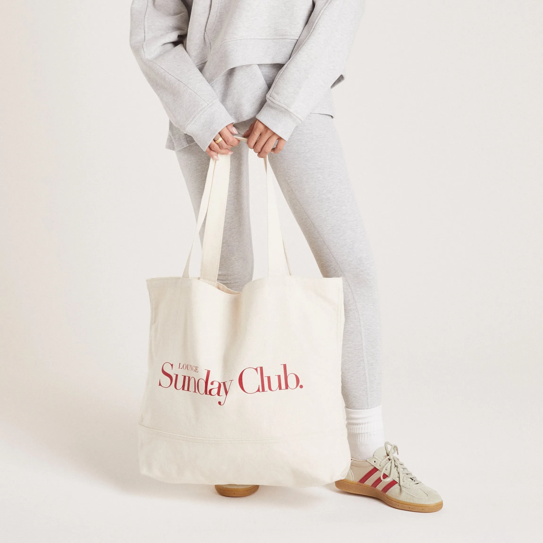 Cotton Canvas Tote Bag - Creme