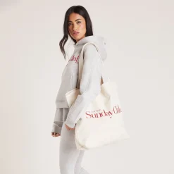 Cotton Canvas Tote Bag - Creme