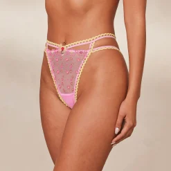 Daisy Embroidered Trusser - Pink