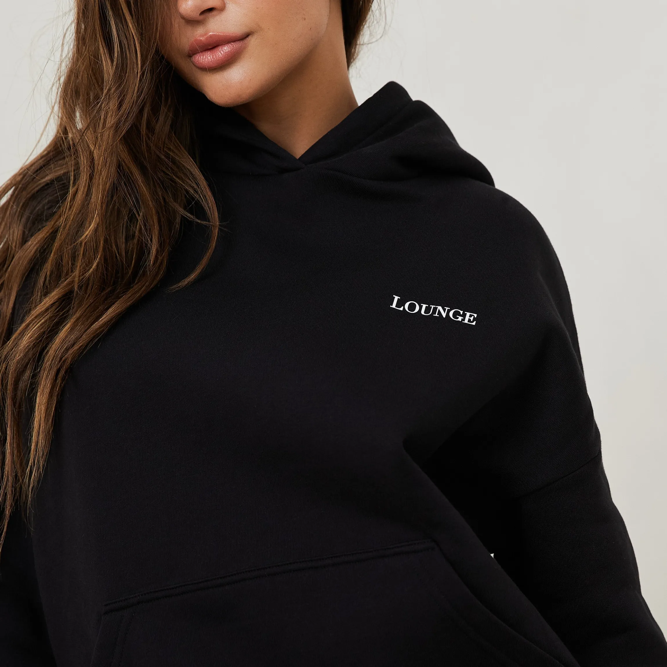 Essential Oversized Hættetrøje - Sort