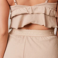 Frill Pyjamashorts - Mink