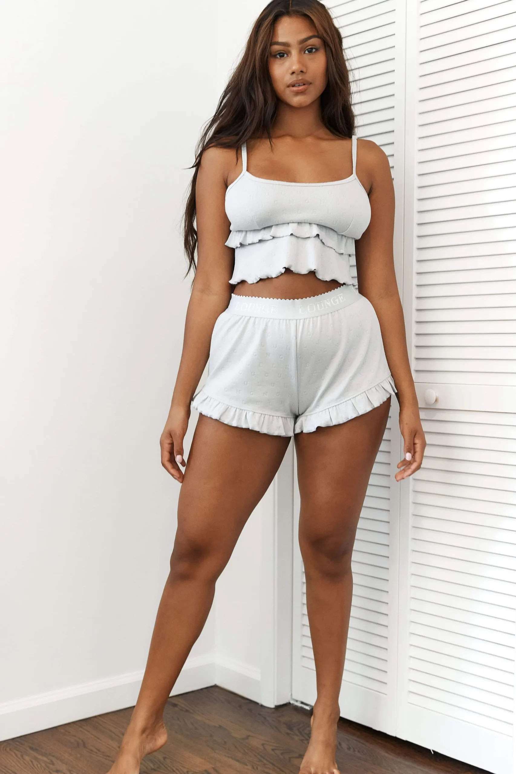 Frill Pyjamashorts - Rimfrost