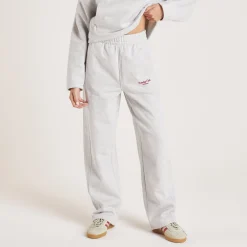Joggingbukser med Lige Ben - Grå Marl