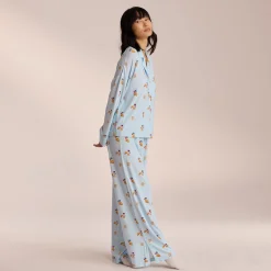 Modal Pyjama Skjorte - Blå