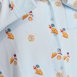 Modal Pyjama Skjorte - Blå