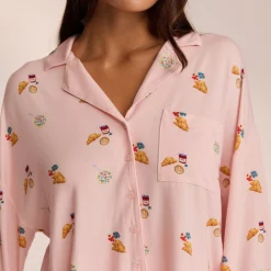 Modal Pyjama Skjorte - Pink