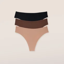 Nude Thongs (3-pakke) - Multi