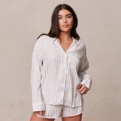 Pinstripe Pyjama Shirt - Rimfrost