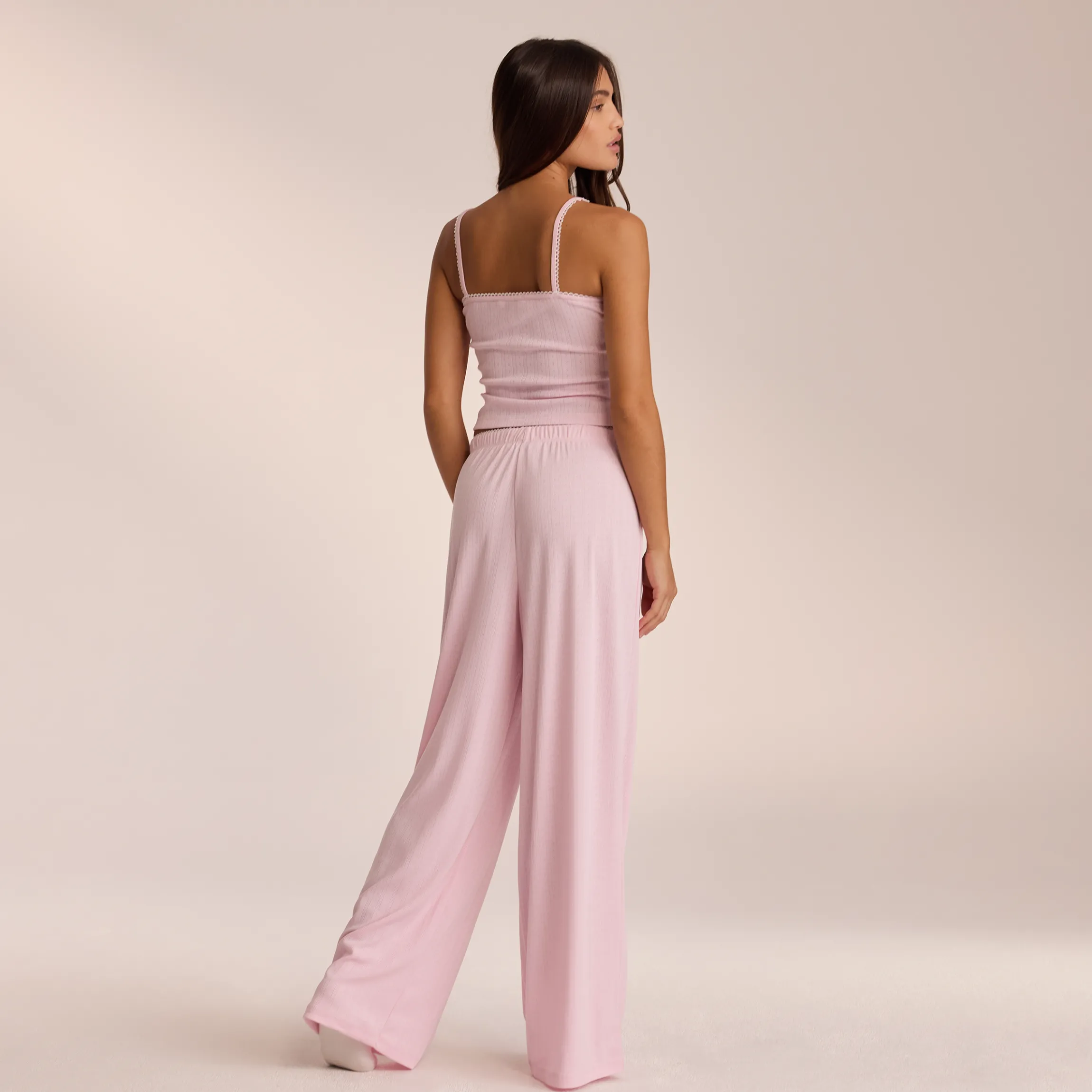 Pointelle Pyjamabukser - Pink