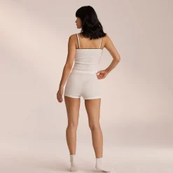 Pointelle Pyjamashorts - Hvid