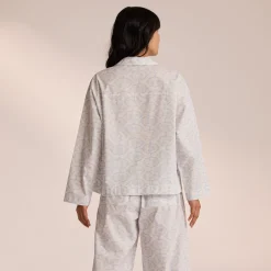 Pyjamasskjorte i Bomuld - Blå