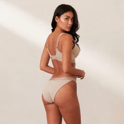 Ribbed Mindful BH - Mink