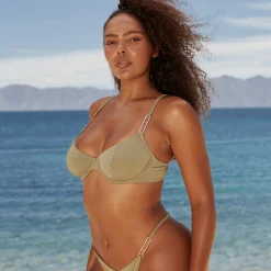 Signature Bikinitop - Oliven