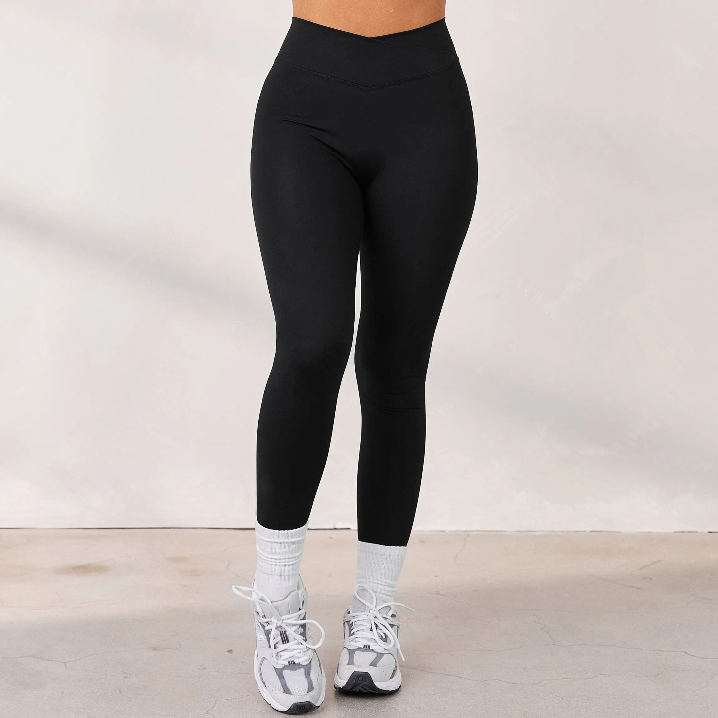 Silhouette Crossover-Leggings - Sort