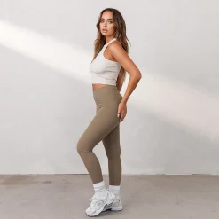 Silhouette Crossover-Leggings - Mørkebrun