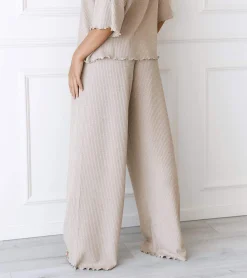 Soft Waffle Pyjamabukser - Mink