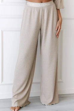 Soft Waffle Pyjamabukser - Mink