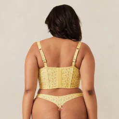 Sweet Longline BH - Citronblomstret