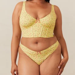 Sweet Longline BH - Citronblomstret