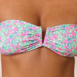 V Strapless Bandeau Bikinitop - Sweet Pea