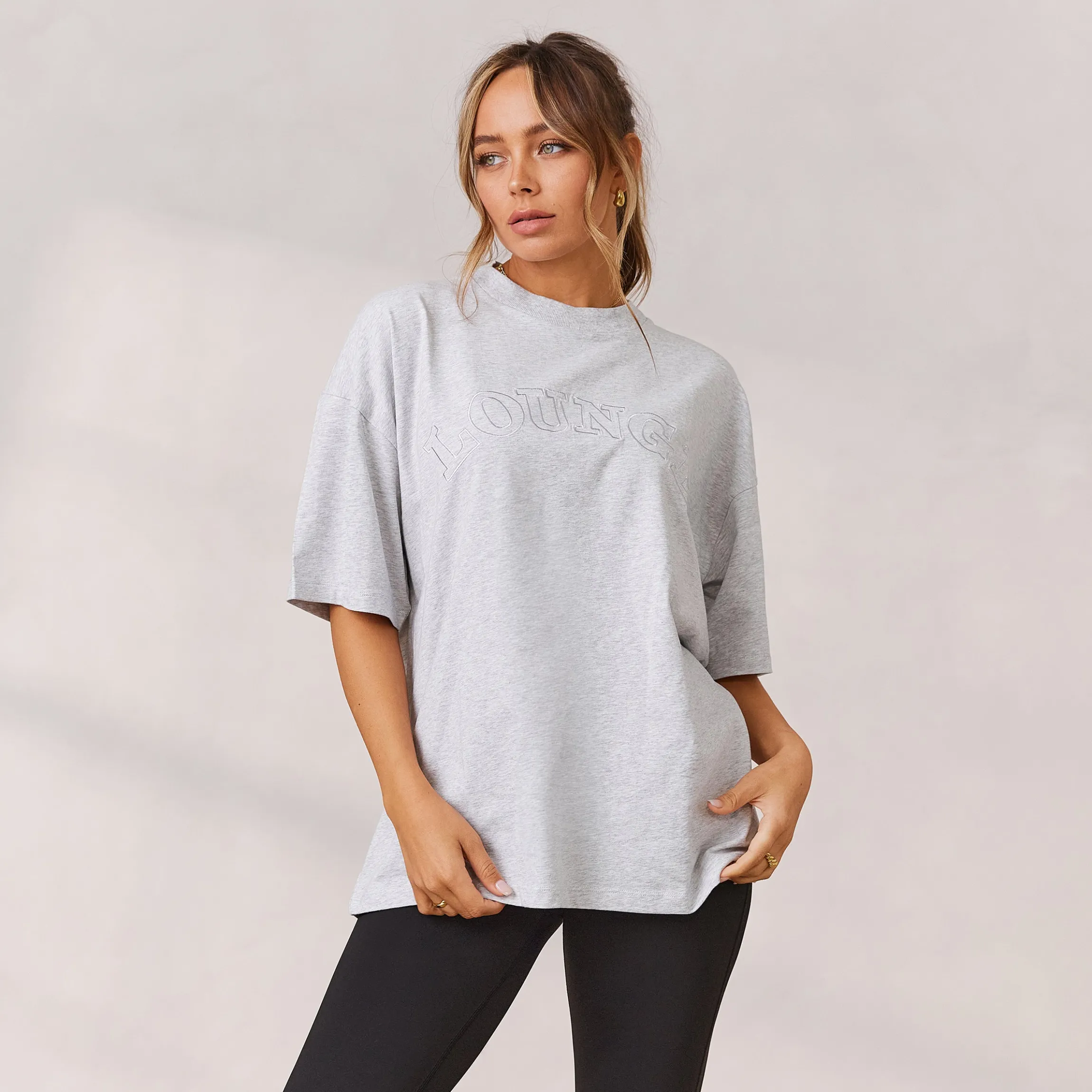 Varsity Oversized T-Shirt - Frostfarvet
