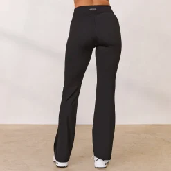 Varsity Udslåede Crossover-Leggings - Sort