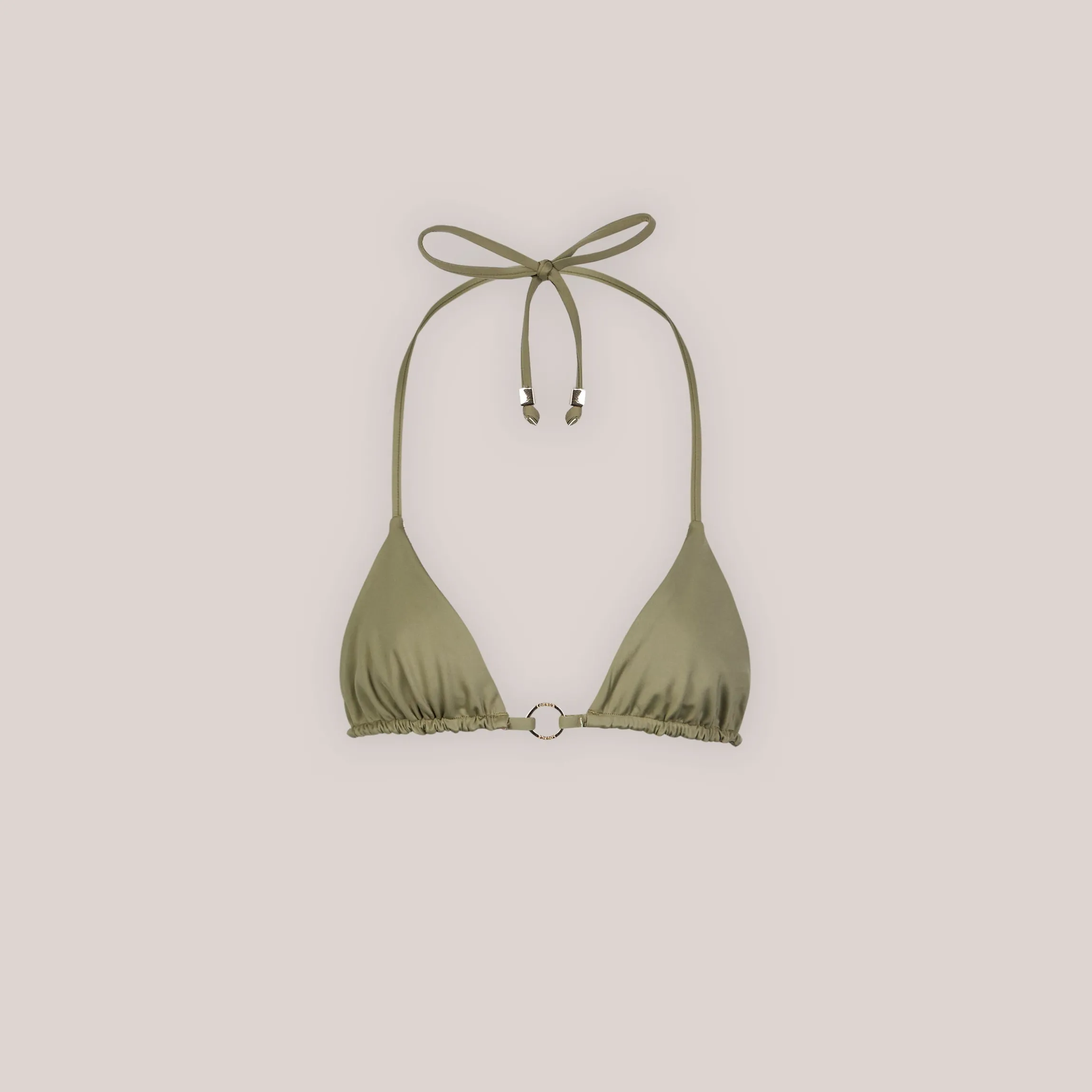 Vendbar Triangle Bikinitop - Grøn/Blomstret