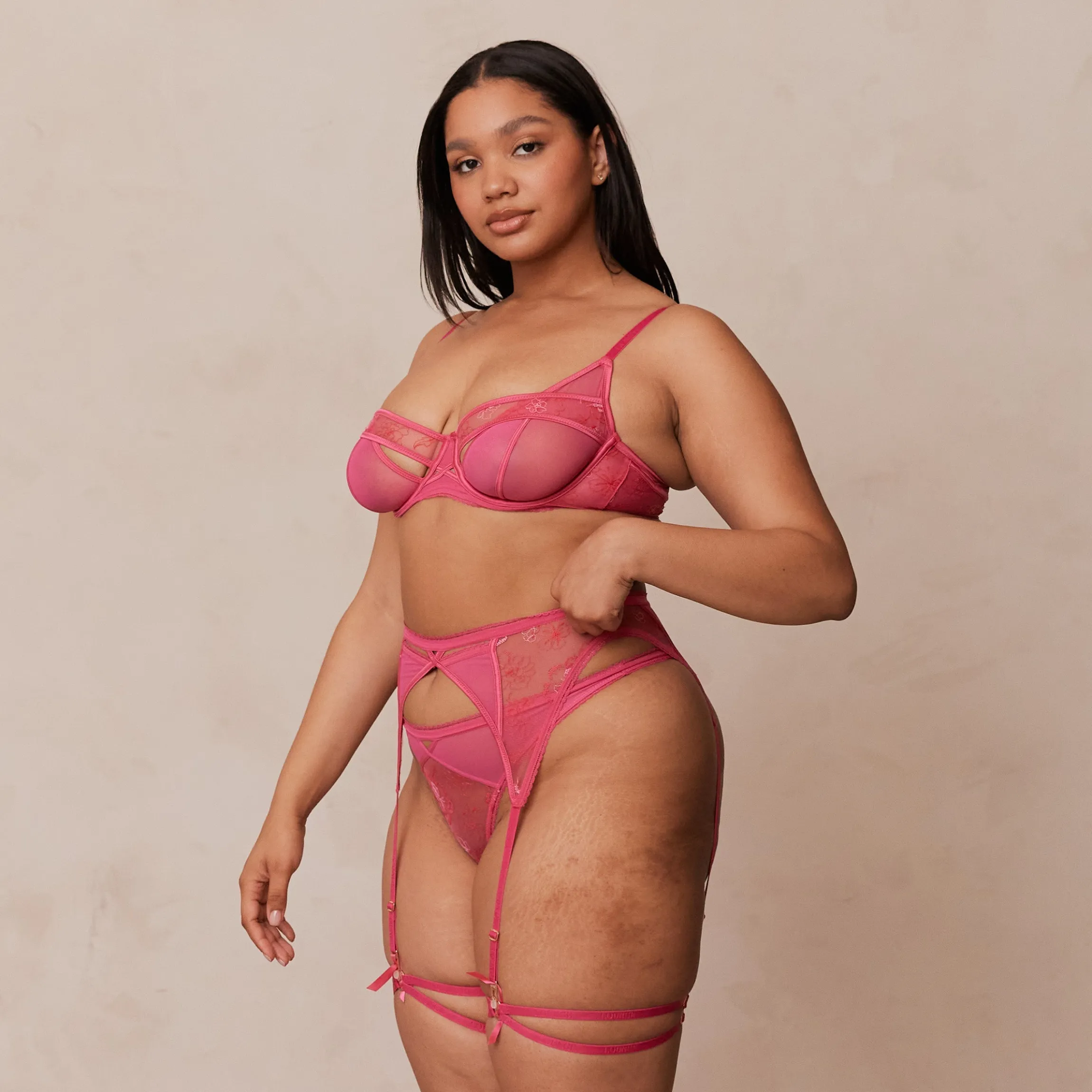 Whitney Intimates BH (sæt) - Hot Pink